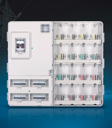 單相十六表位電表箱(左右結構)
