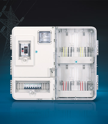 單相四表位電表箱(左右結構)
